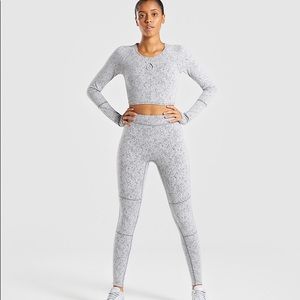 GYMSHARK fleur texture legging